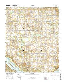 Sinking Creek Alabama Current topographic map, 1:24000 scale, 7.5 X 7.5 Minute, Year 2014