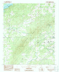Sleeping Giants Alabama Historical topographic map, 1:24000 scale, 7.5 X 7.5 Minute, Year 1987