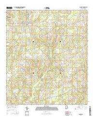 Slocomb Alabama Current topographic map, 1:24000 scale, 7.5 X 7.5 Minute, Year 2014