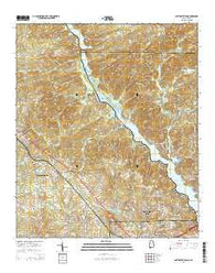 Smiths Station Alabama Current topographic map, 1:24000 scale, 7.5 X 7.5 Minute, Year 2014