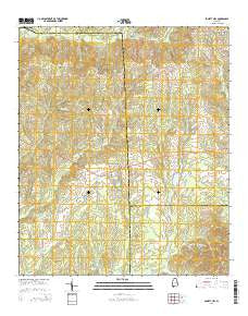 Society Hill Alabama Current topographic map, 1:24000 scale, 7.5 X 7.5 Minute, Year 2014