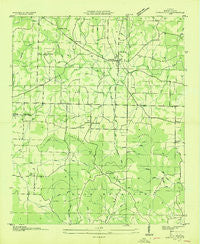 Somerville Alabama Historical topographic map, 1:24000 scale, 7.5 X 7.5 Minute, Year 1936