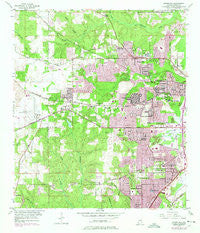 Spring Hill Alabama Historical topographic map, 1:24000 scale, 7.5 X 7.5 Minute, Year 1953
