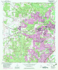 Spring Hill Alabama Historical topographic map, 1:24000 scale, 7.5 X 7.5 Minute, Year 1953