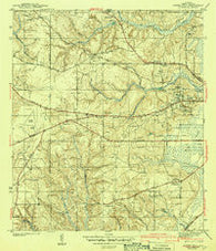 Spring Hill Alabama Historical topographic map, 1:31680 scale, 7.5 X 7.5 Minute, Year 1943