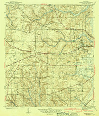 Spring Hill Alabama Historical topographic map, 1:31680 scale, 7.5 X 7.5 Minute, Year 1943