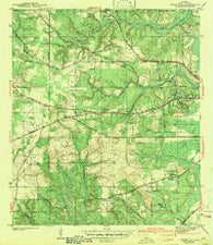 Spring Hill Alabama Historical topographic map, 1:31680 scale, 7.5 X 7.5 Minute, Year 1943