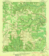Spring Hill Alabama Historical topographic map, 1:31680 scale, 7.5 X 7.5 Minute, Year 1943