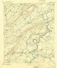Springville Alabama Historical topographic map, 1:125000 scale, 30 X 30 Minute, Year 1892