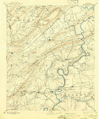 Springville Alabama Historical topographic map, 1:125000 scale, 30 X 30 Minute, Year 1892