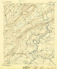 Springville Alabama Historical topographic map, 1:125000 scale, 30 X 30 Minute, Year 1892
