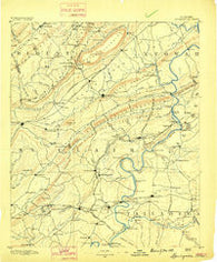 Springville Alabama Historical topographic map, 1:125000 scale, 30 X 30 Minute, Year 1889