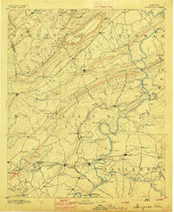 Springville Alabama Historical topographic map, 1:125000 scale, 30 X 30 Minute, Year 1892