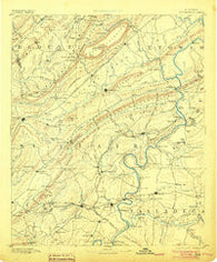 Springville Alabama Historical topographic map, 1:125000 scale, 30 X 30 Minute, Year 1892
