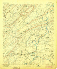 Springville Alabama Historical topographic map, 1:125000 scale, 30 X 30 Minute, Year 1892