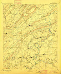 Springville Alabama Historical topographic map, 1:125000 scale, 30 X 30 Minute, Year 1892