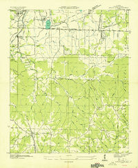 Spruce Pine Alabama Historical topographic map, 1:24000 scale, 7.5 X 7.5 Minute, Year 1936
