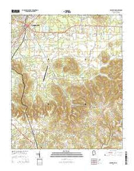 Spruce Pine Alabama Current topographic map, 1:24000 scale, 7.5 X 7.5 Minute, Year 2014
