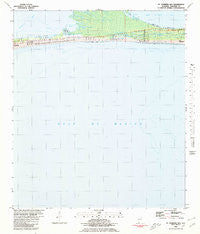 St. Andrews Bay Alabama Historical topographic map, 1:24000 scale, 7.5 X 7.5 Minute, Year 1980
