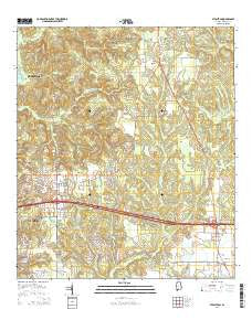 Stapleton Alabama Current topographic map, 1:24000 scale, 7.5 X 7.5 Minute, Year 2014