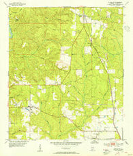 Stapleton Alabama Historical topographic map, 1:24000 scale, 7.5 X 7.5 Minute, Year 1953