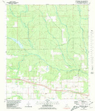Steelwood Lake Alabama Historical topographic map, 1:24000 scale, 7.5 X 7.5 Minute, Year 1980