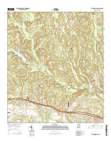 Steelwood Lake Alabama Current topographic map, 1:24000 scale, 7.5 X 7.5 Minute, Year 2014