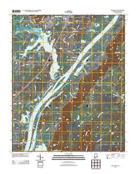 Stevenson Alabama Historical topographic map, 1:24000 scale, 7.5 X 7.5 Minute, Year 2011