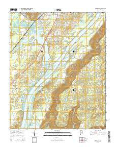 Stevenson Alabama Current topographic map, 1:24000 scale, 7.5 X 7.5 Minute, Year 2014