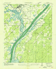 Stevenson Alabama Historical topographic map, 1:24000 scale, 7.5 X 7.5 Minute, Year 1936