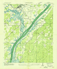 Stevenson Alabama Historical topographic map, 1:24000 scale, 7.5 X 7.5 Minute, Year 1936