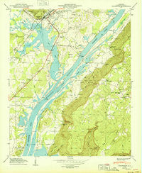 Stevenson Alabama Historical topographic map, 1:24000 scale, 7.5 X 7.5 Minute, Year 1950