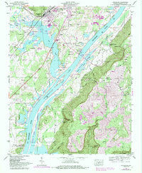 Stevenson Alabama Historical topographic map, 1:24000 scale, 7.5 X 7.5 Minute, Year 1947