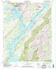 Stevenson Alabama Historical topographic map, 1:24000 scale, 7.5 X 7.5 Minute, Year 1947