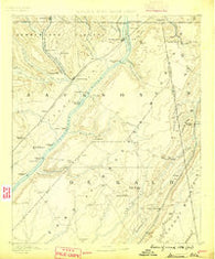 Stevenson Alabama Historical topographic map, 1:125000 scale, 30 X 30 Minute, Year 1886