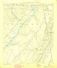 Stevenson Alabama Historical topographic map, 1:125000 scale, 30 X 30 Minute, Year 1892