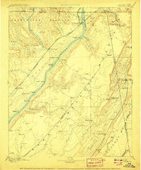 Stevenson Alabama Historical topographic map, 1:125000 scale, 30 X 30 Minute, Year 1895