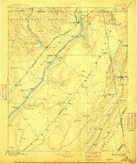 Stevenson Alabama Historical topographic map, 1:125000 scale, 30 X 30 Minute, Year 1895