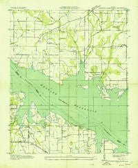 Stewart Cross Roads Alabama Historical topographic map, 1:24000 scale, 7.5 X 7.5 Minute, Year 1936