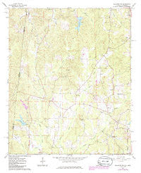 Sulligent SW Alabama Historical topographic map, 1:24000 scale, 7.5 X 7.5 Minute, Year 1967