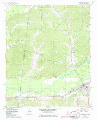 Sulligent Alabama Historical topographic map, 1:24000 scale, 7.5 X 7.5 Minute, Year 1967
