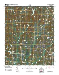 Sulligent SW Alabama Historical topographic map, 1:24000 scale, 7.5 X 7.5 Minute, Year 2011
