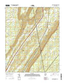 Sulphur Springs Alabama Current topographic map, 1:24000 scale, 7.5 X 7.5 Minute, Year 2014