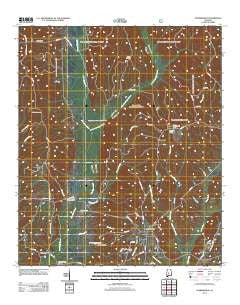 Summerfield Alabama Historical topographic map, 1:24000 scale, 7.5 X 7.5 Minute, Year 2011