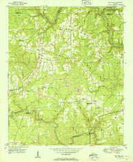 Sunlight Alabama Historical topographic map, 1:24000 scale, 7.5 X 7.5 Minute, Year 1951