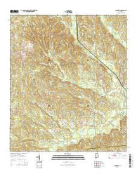 Surginer Alabama Current topographic map, 1:24000 scale, 7.5 X 7.5 Minute, Year 2014