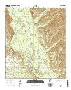 Suttle Alabama Current topographic map, 1:24000 scale, 7.5 X 7.5 Minute, Year 2014