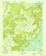 Swearengin Alabama Historical topographic map, 1:24000 scale, 7.5 X 7.5 Minute, Year 1950