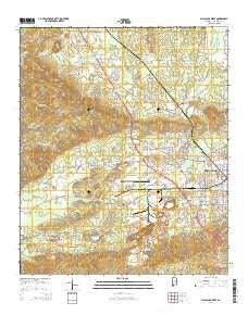 Sylacauga West Alabama Current topographic map, 1:24000 scale, 7.5 X 7.5 Minute, Year 2014