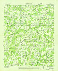 Sylvania Alabama Historical topographic map, 1:24000 scale, 7.5 X 7.5 Minute, Year 1936